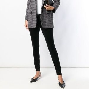 7FAM Velvet Skinny Black Jeans